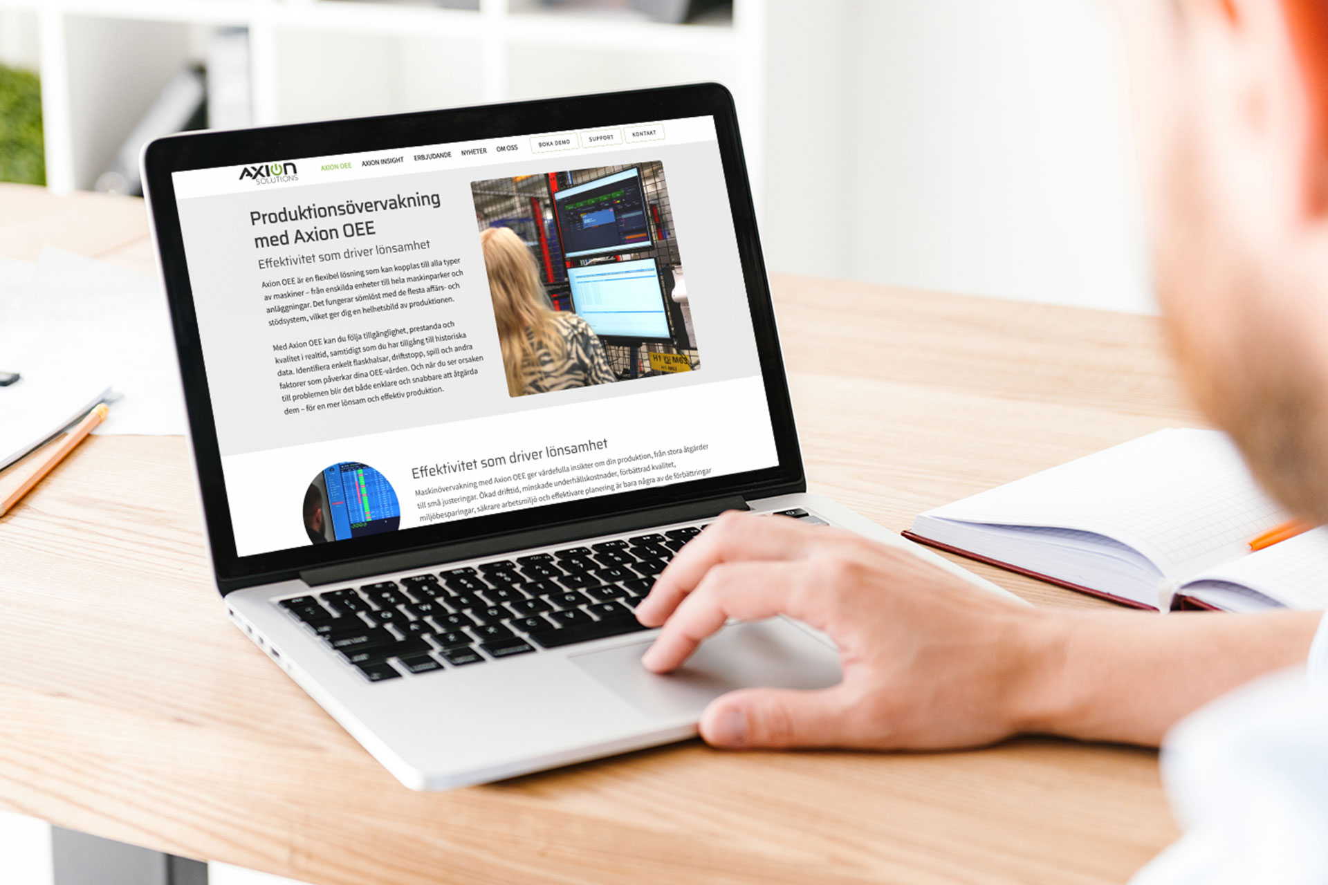 Axion Solutions nya webbplats i WordPress