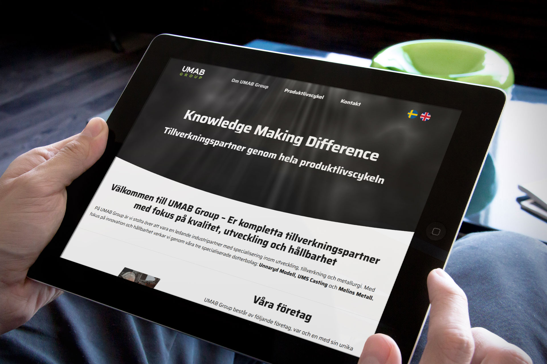 Weboxygon lanserar UMAB Groups nya digitala hem